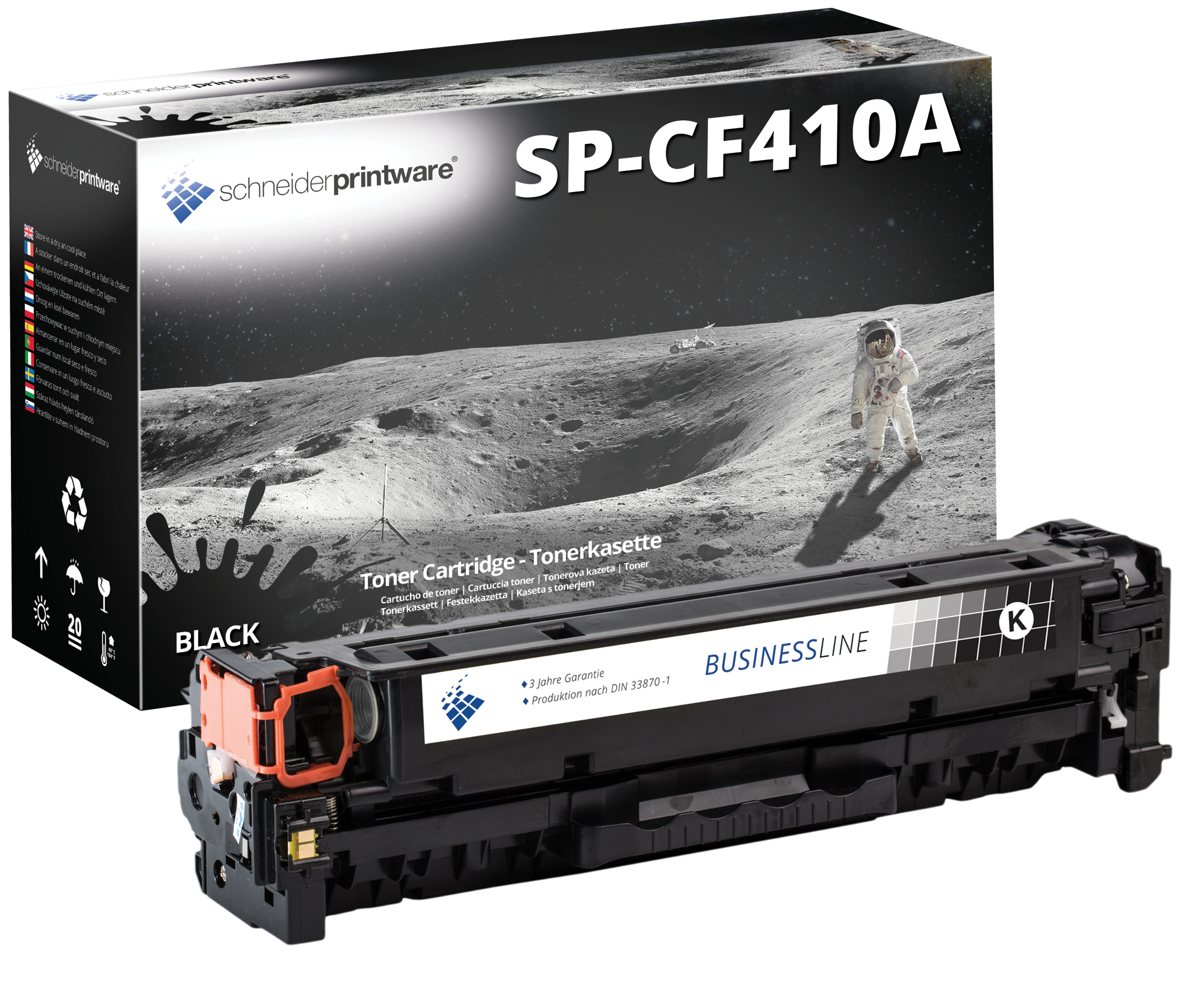 SCHNEIDERPRINTWARE 410A / CF410A Black Cartridge (CF410A) Toner