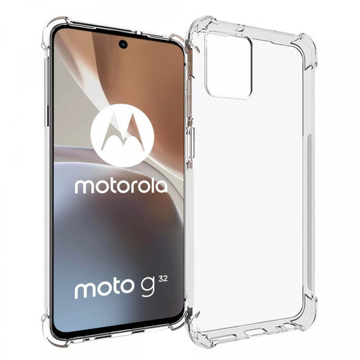 Backcover, Shockproof, Transparent Motorola, Moto G32, CASEONLINE