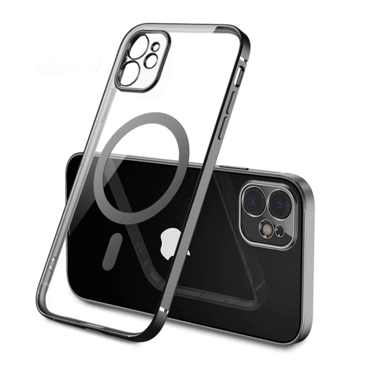 Holster, INF 12, Abdeckung Transparent/schwarz Apple, MagSafe-Laden, Mobile zum iPhone