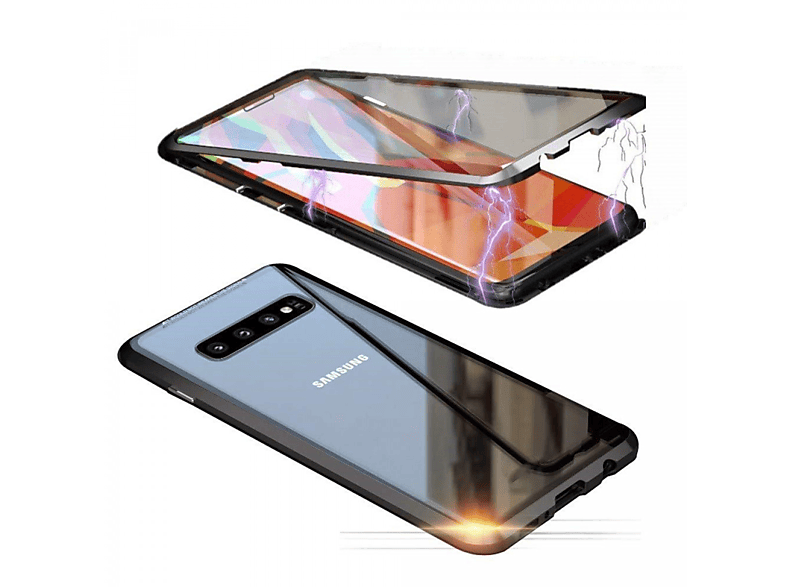 INF Samsung Galaxy S10 Plus Handyhülle magnetisch Glas/schwarz, Bumper ...