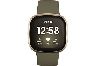 FITBIT Versa 3 Smartwatch Silikonarmband, grün