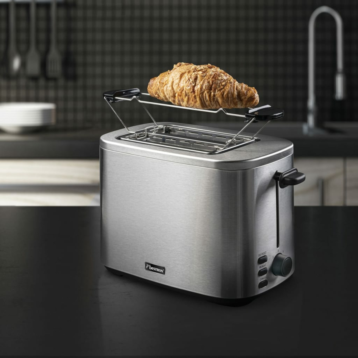 Watt, Toaster (800 440277 Silber 1) BESTRON Schlitze: