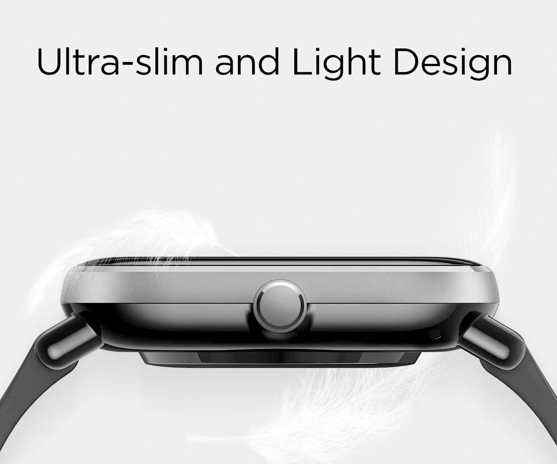 AMAZFIT Xiaomi Smartwatch Amazfit GTS + Aluminium Smartwatch Fluorelastomerkautschuk, 40mm Midnight + 85 120 Black mm, 2 mini Kunststoff Mattschwarz mm