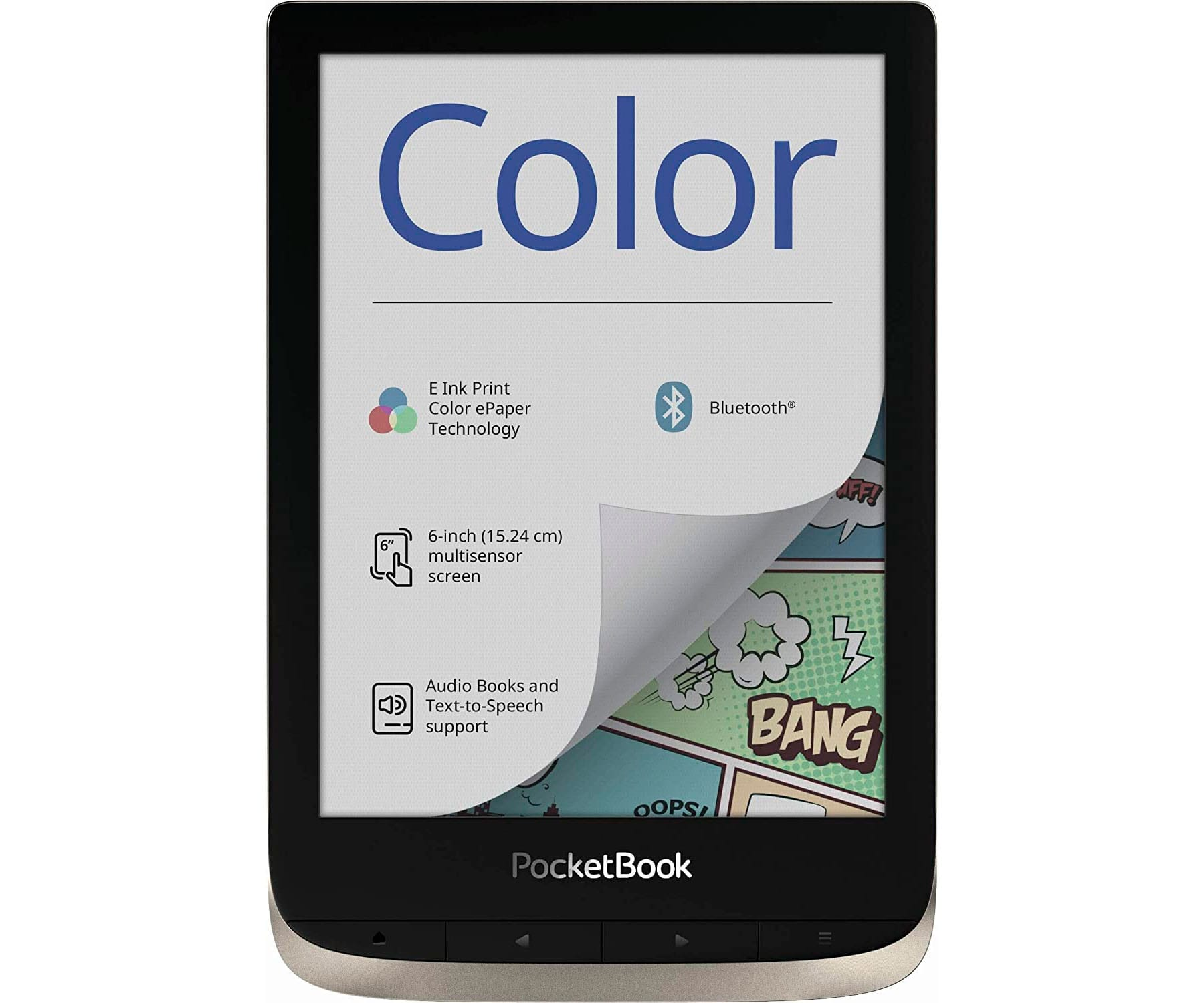 E-book - PB633 POCKETBOOK, 6 ", 16 GB, HD, Tinta electrónica, No Disponible