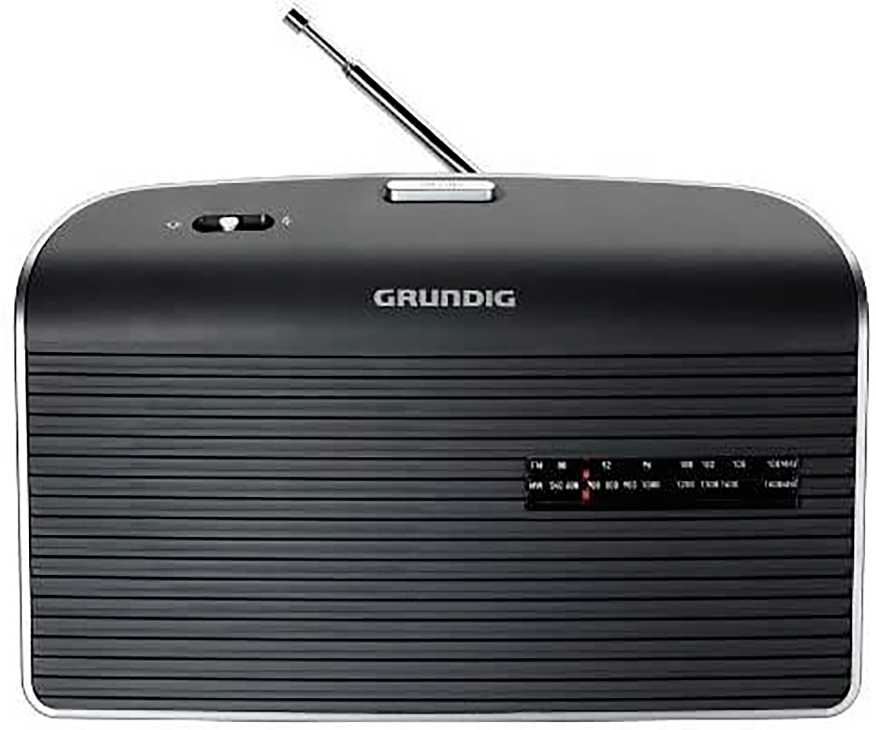 GRUNDIG Transistor-Radio Grundig Analog, AM Radio, Grau -, FM Tragbares