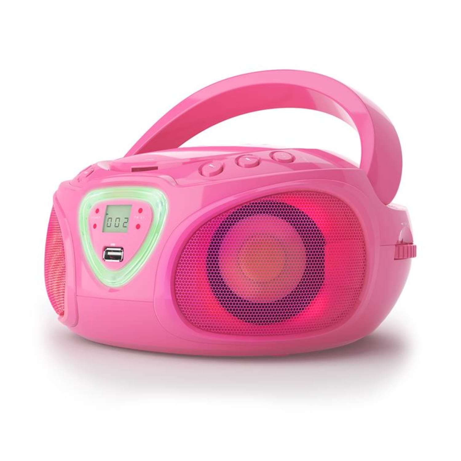 AUNA Roadie Tragbarer CD-Player Pink