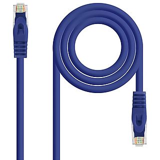 Cable de red - NANOCABLE 10.20.1803-BL, Cat-6A, , Azul