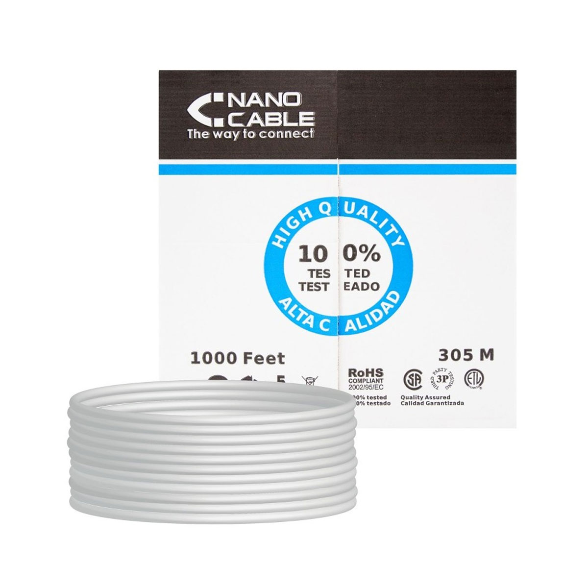 Cable de red - 10.20.0904 NANOCABLE, Gris