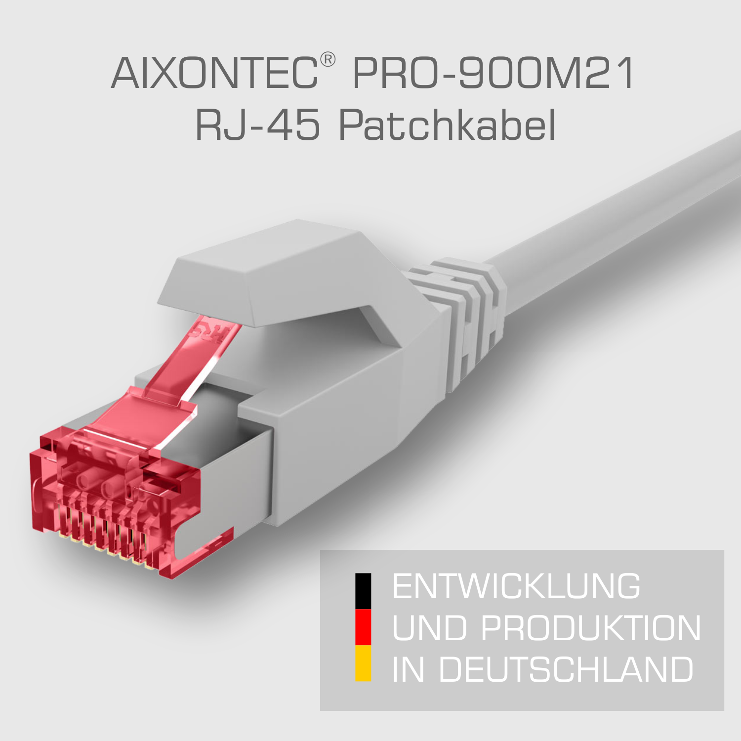 Patchkabel RJ45 Netzwerkkabel, 0,5 Lankabel AIXONTEC m 10 Gigabit, 0,5m 2x Ethernetkabel