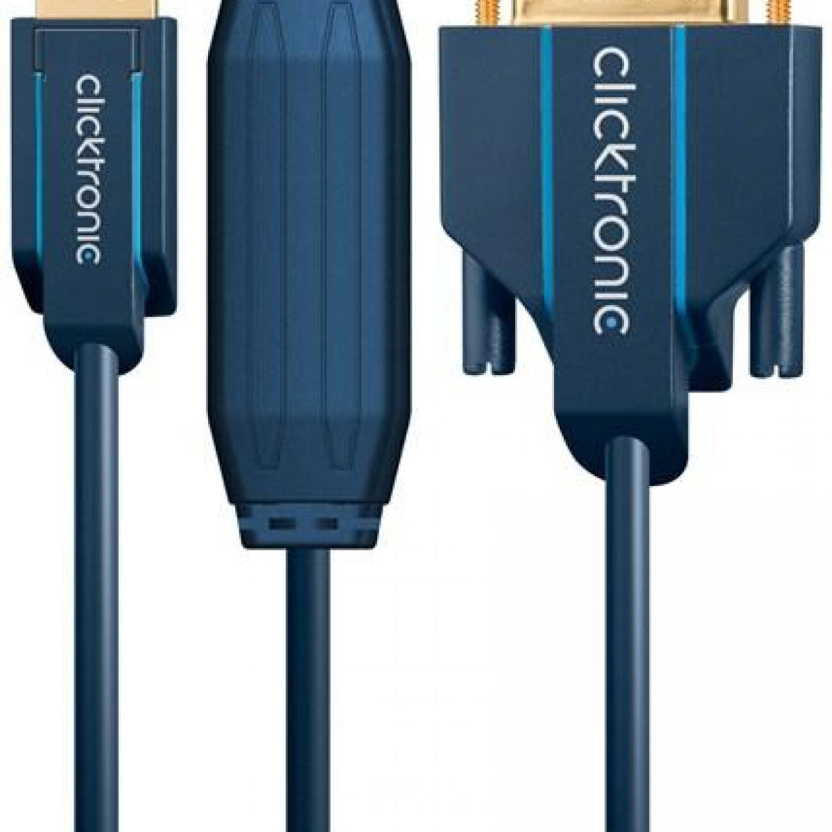 CLICKTRONIC Aktives DisplayPort-auf-DVI-D-Adapterkabel, Adapterkabel DisplayPort