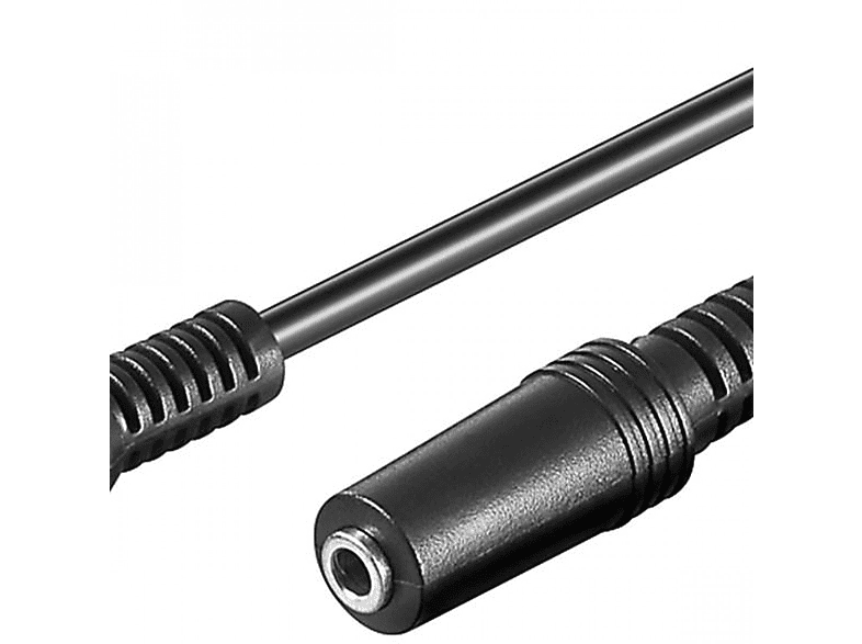 GOOBAY Kopfhörer- und Audio Verlängerungskabel AUX, 3-pol. 3,5 mm, Audio Verlängerungskabel