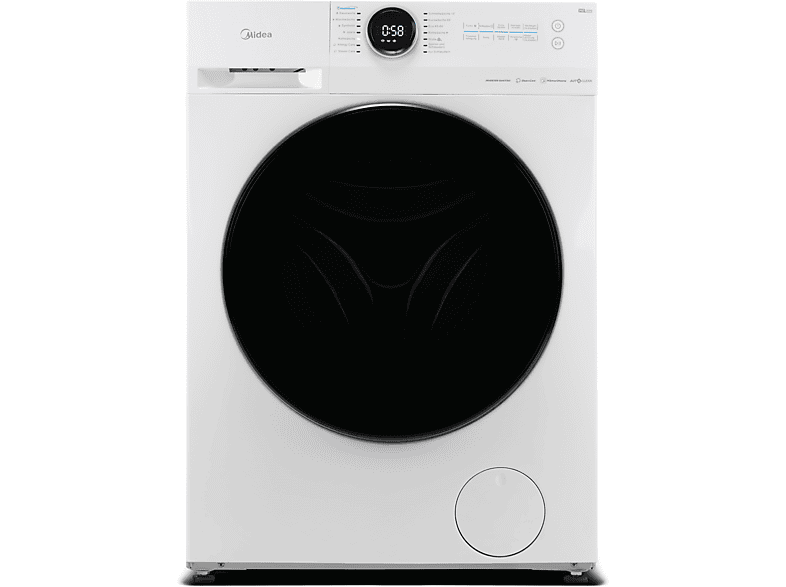 MIDEA Waschmaschine (8 A) kg, MF200W80WB-14AS U/Min., 1400