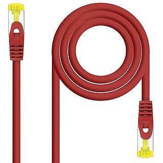 Cable de red - NANOCABLE 10.20.1900-L25-R, Cat-6A, , Rojo
