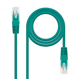 Cable de red - NANOCABLE 10.20.0103-GR, Cat-5e, , Verde