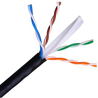 Cable de red - NANOCABLE 10.20.0504-EXT-BK, Cat-6, , Negro
