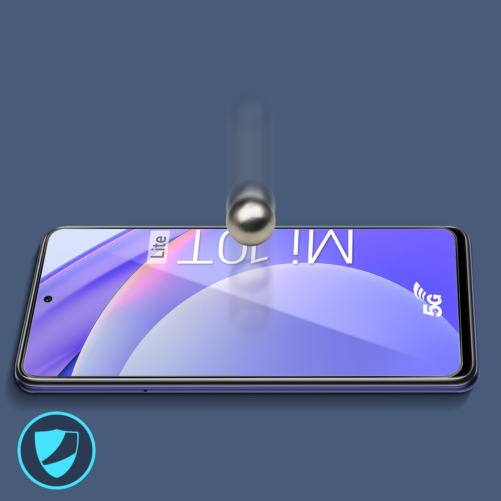 AVIZAR Gehärtetes Glas Schutzfolie X3 Xiaomi Poco Rand Glas-Folien(für Härtegrad, Pro) Schwarz 9H mit