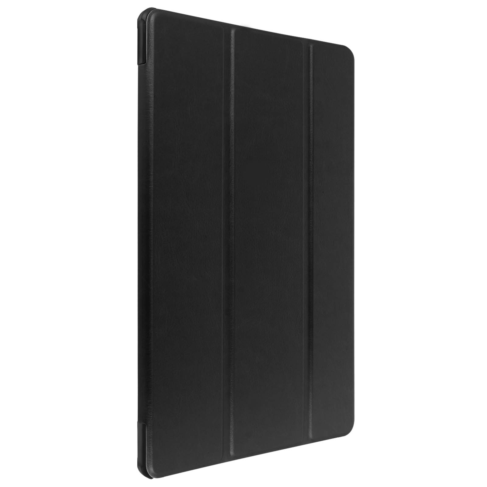 Custodia per tablet nera con chiusura magnetica, chiusa.