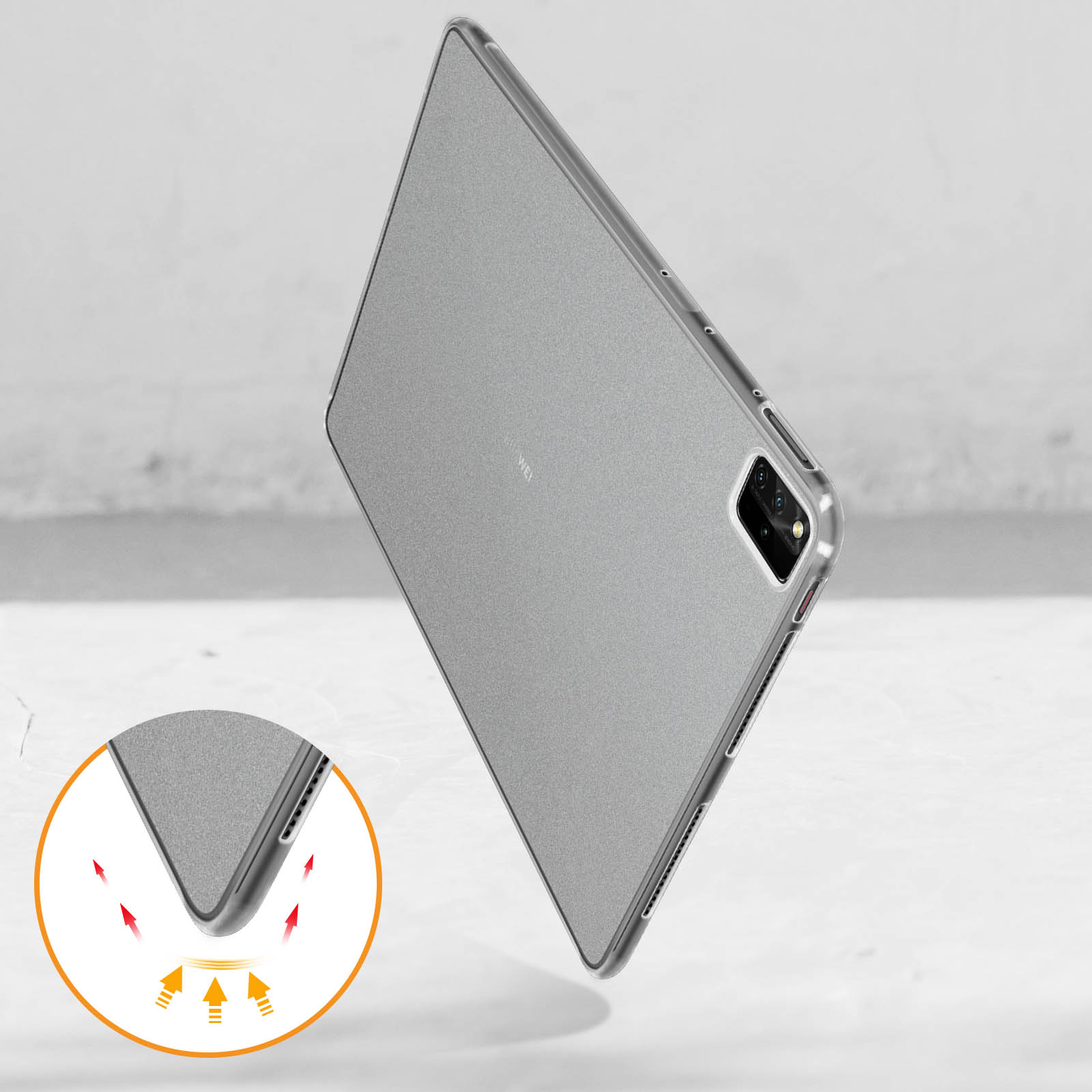 AVIZAR Gelhülle Series Schutzhüllen Backcover Huawei Silikongel, für Transparent