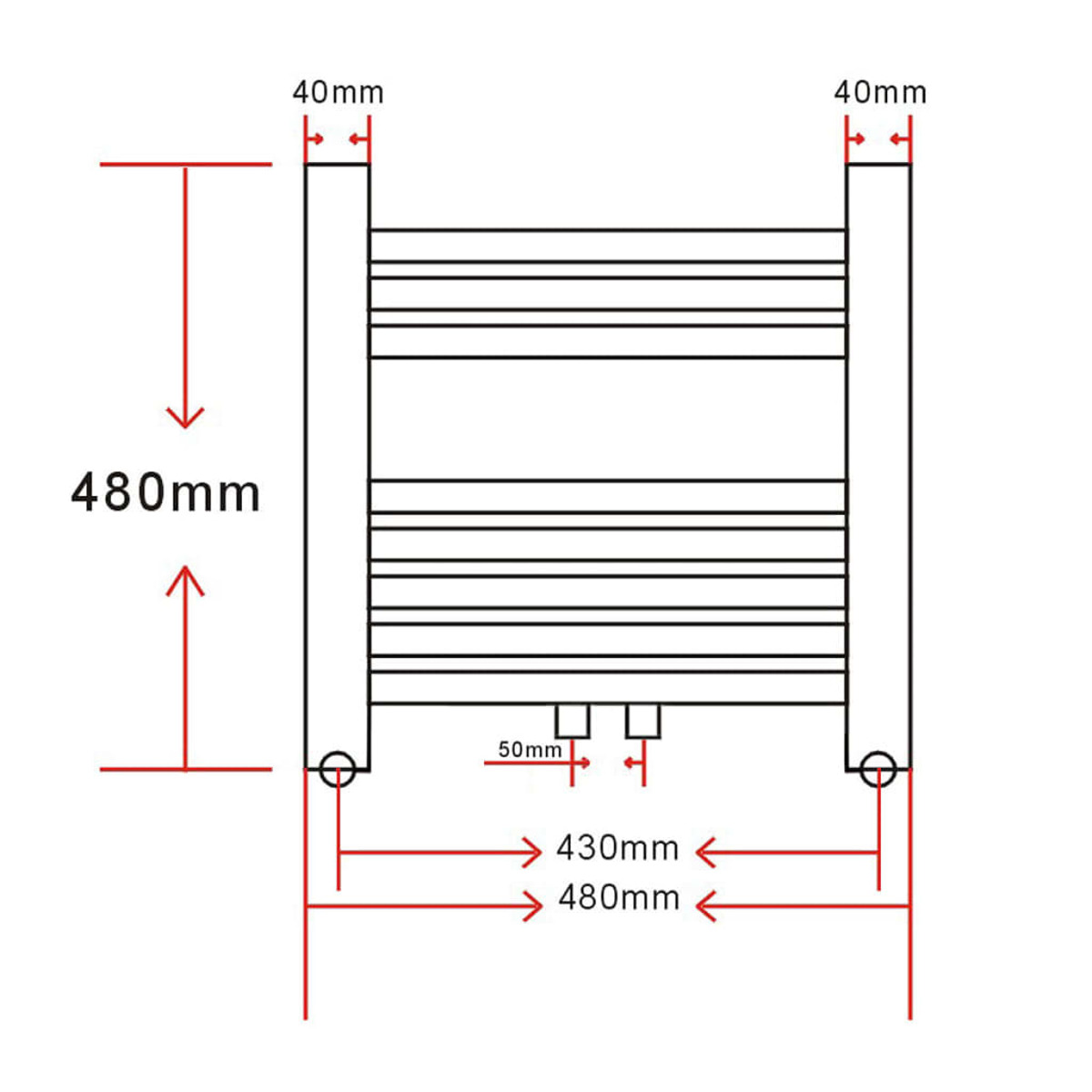 Badheizung (215 VIDAXL 140848 Watt)