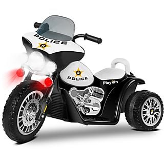 Moto eléctrica infantil - PLAYKIN POLICE NEGRA