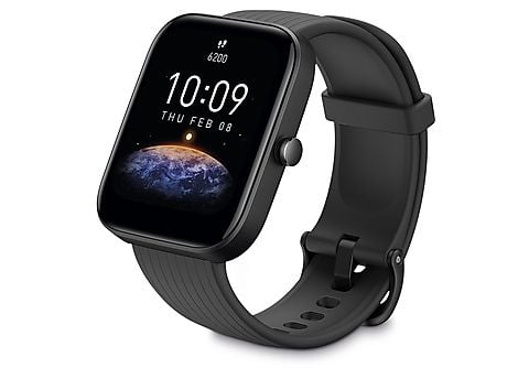 Smartwatch - AMAZFIT PRO, 20 mm, Plástico, Negro