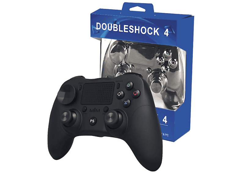 INF Kabelloser 6-Achs-Controller für PS4 - Schwarz Controller Schwarz