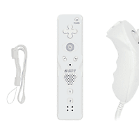 Experimentar Elevado Médico INF Wireless Game-Controller und Nunchuck für Wii 6-Achsen - weiß  Controller weiß | MediaMarkt