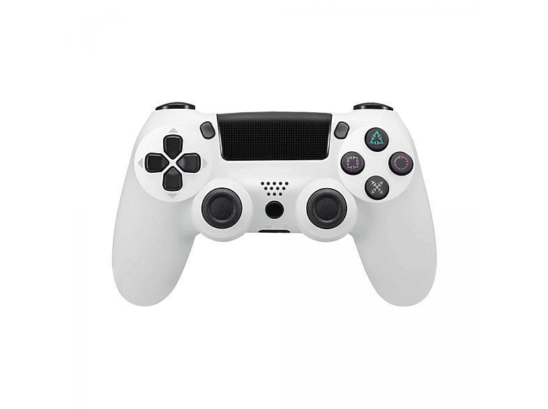 INF Kabelloser Gamecontroller für PS4 Weiß/Schwarz Controller Weiß / Schwarz