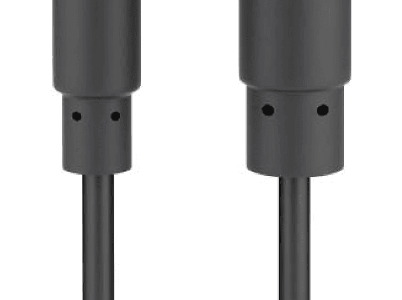 Aux Kabel Verlängerung 4 Polig - 3,5mm - Schwarz