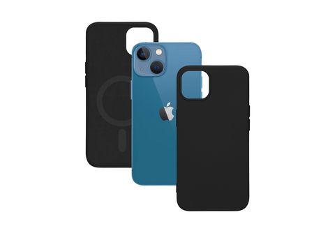 Funda transparente MagSafe iPhone 13 Mini borde de color (azul) - Funda -movil.es