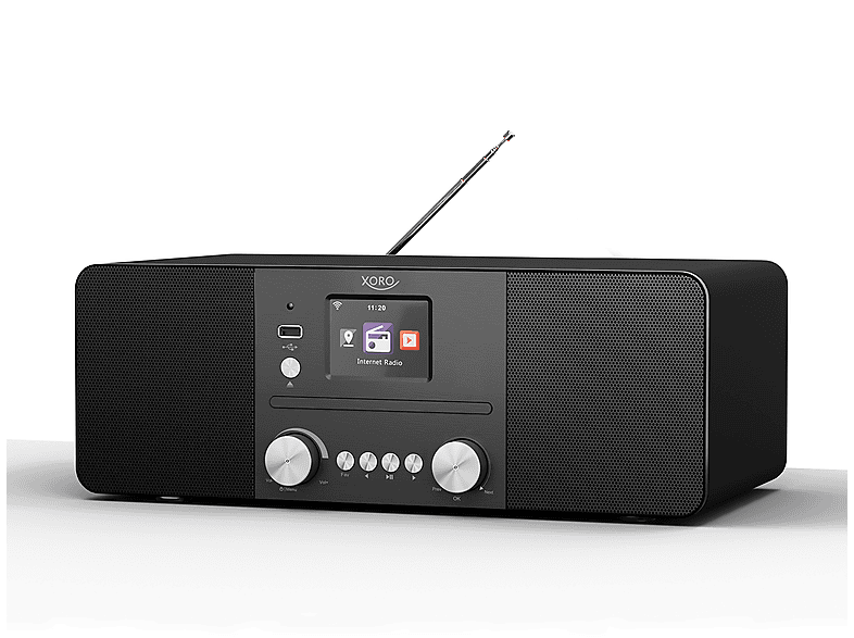 XORO XORO HMT 620 All-in-One Stereo Internetradio mit CD-Player, DAB+/FM Radio, WLAN, Bluetooth, Spotify Internet Radio, Internet Radio, DAB, DAB+, FM, Bluetooth, schwarz