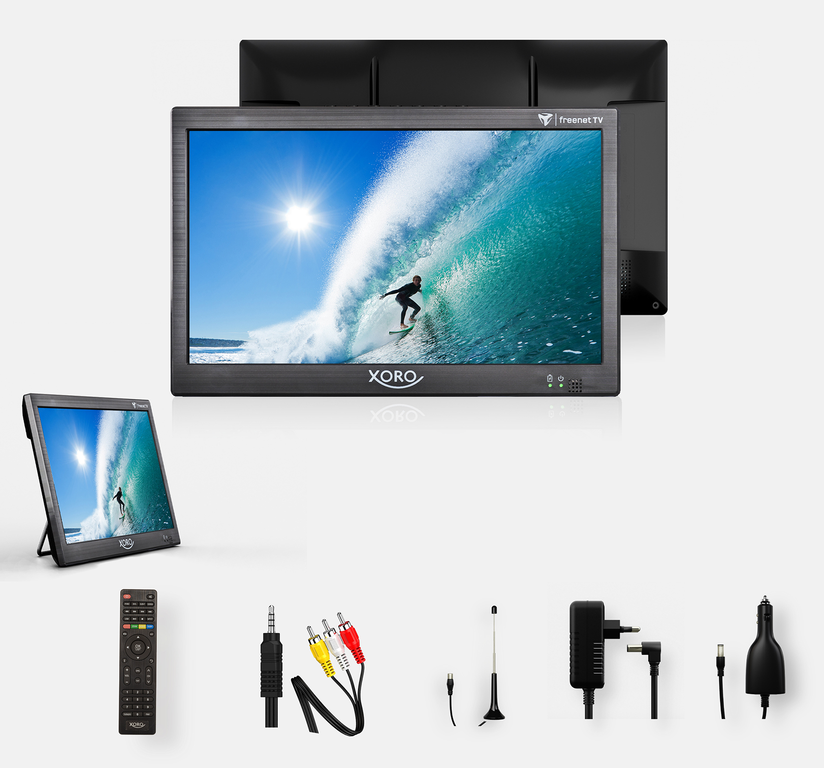 XORO PTL 1050 V2 GRAU LCD-TV (Flat, 10,1 Zoll / 25,6 cm, WSVGA, Android 9.x PIE)