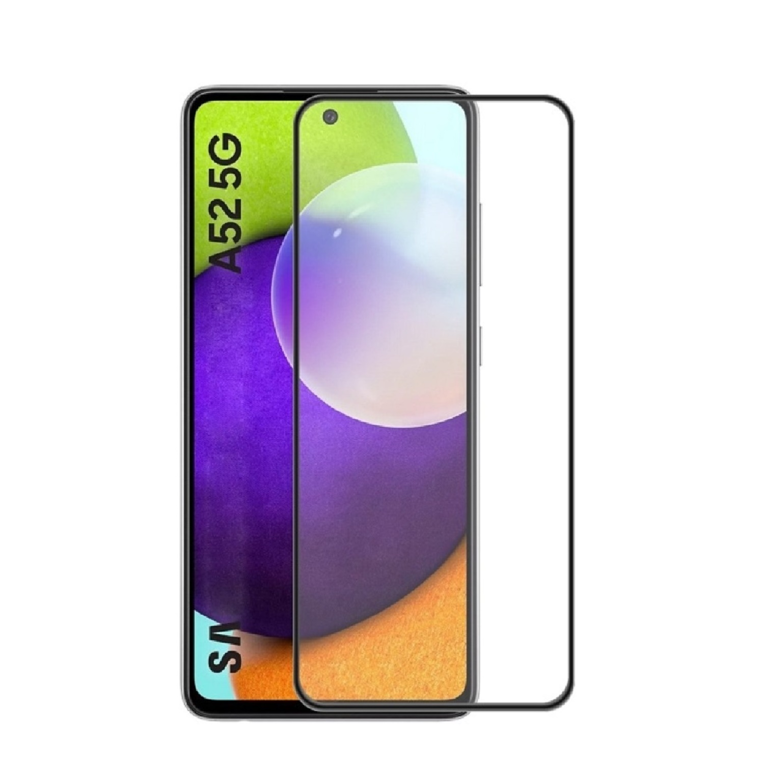 KLAR 9H Displayschutzfolie(für COVER Samsung PROTECTORKING FULL Galaxy A52) 4x HD Hartglas