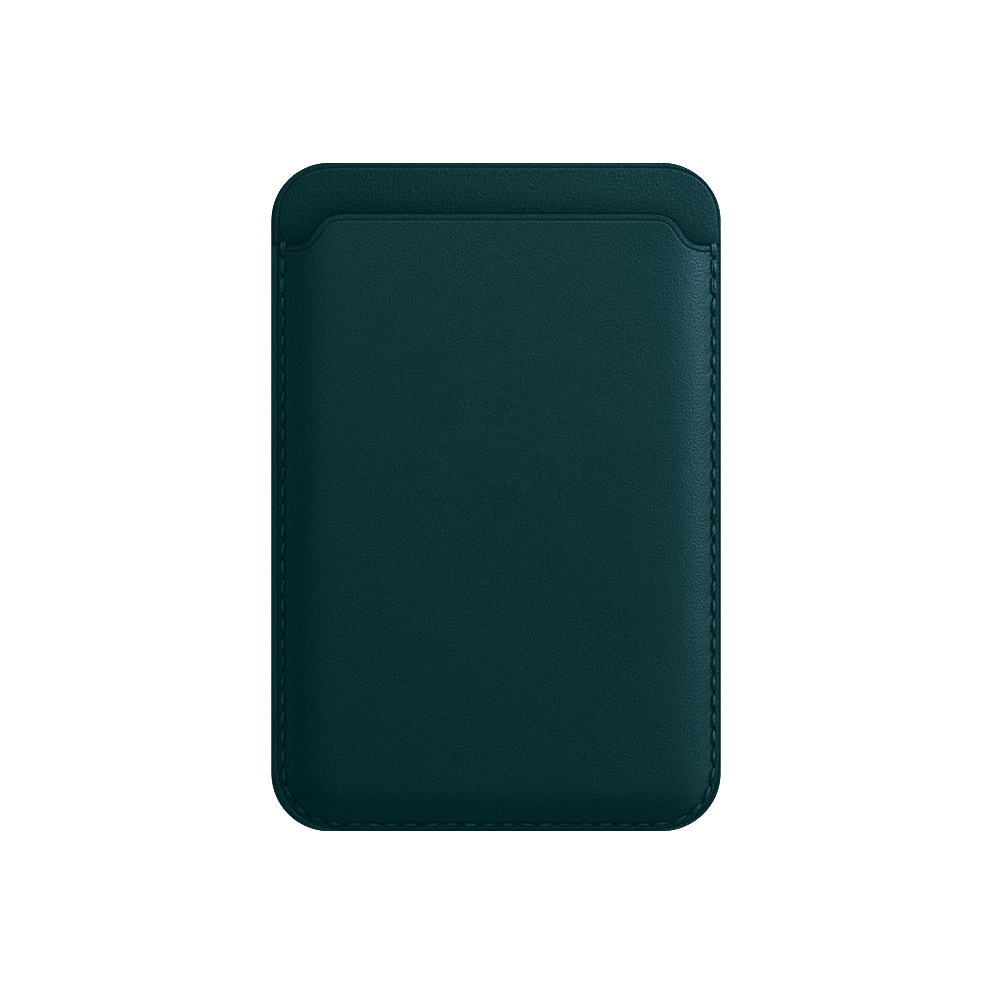 Funda de cartera para teléfono de color verde azulado oscuro.