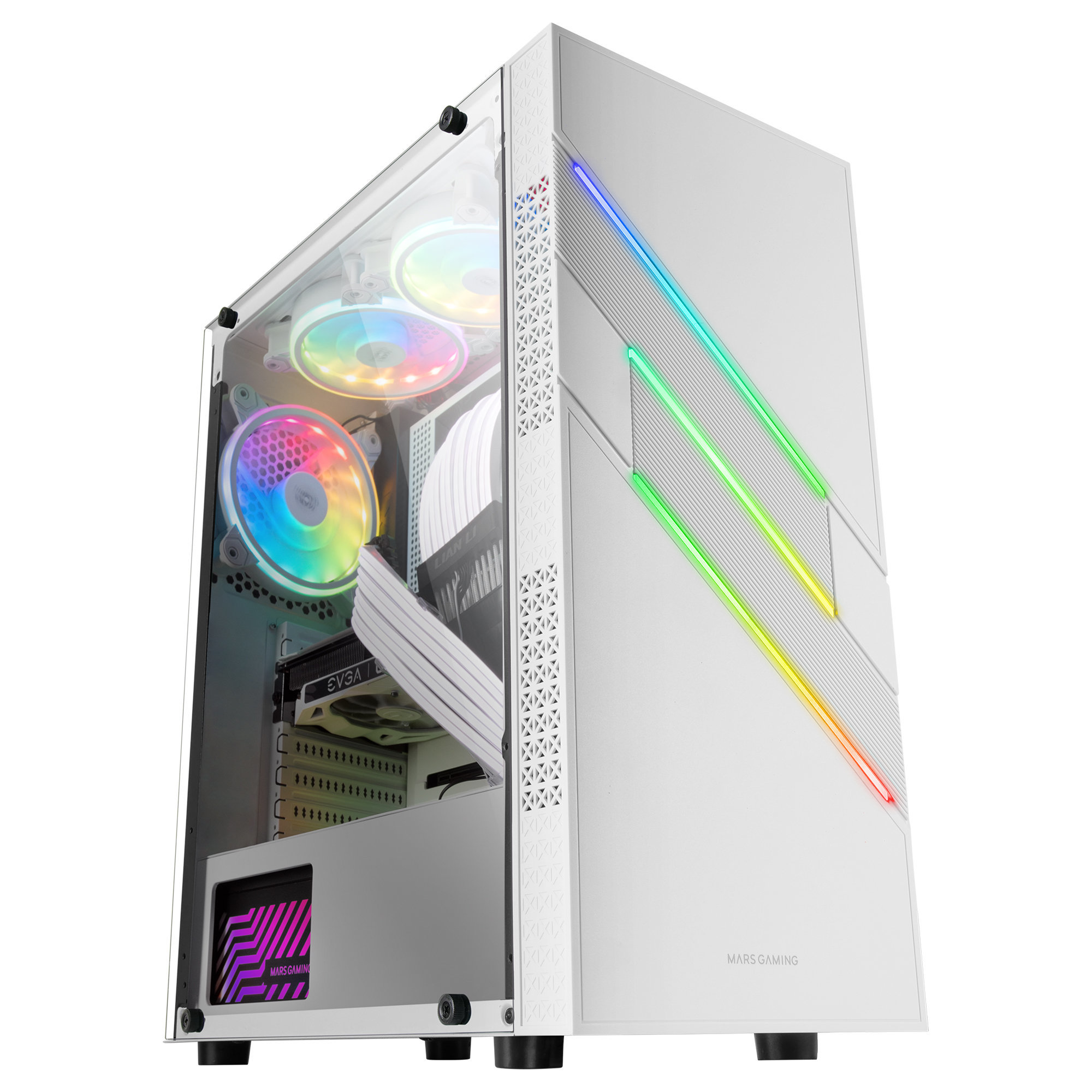 Carcasa PC - MCU3W MARS GAMING, Blanco