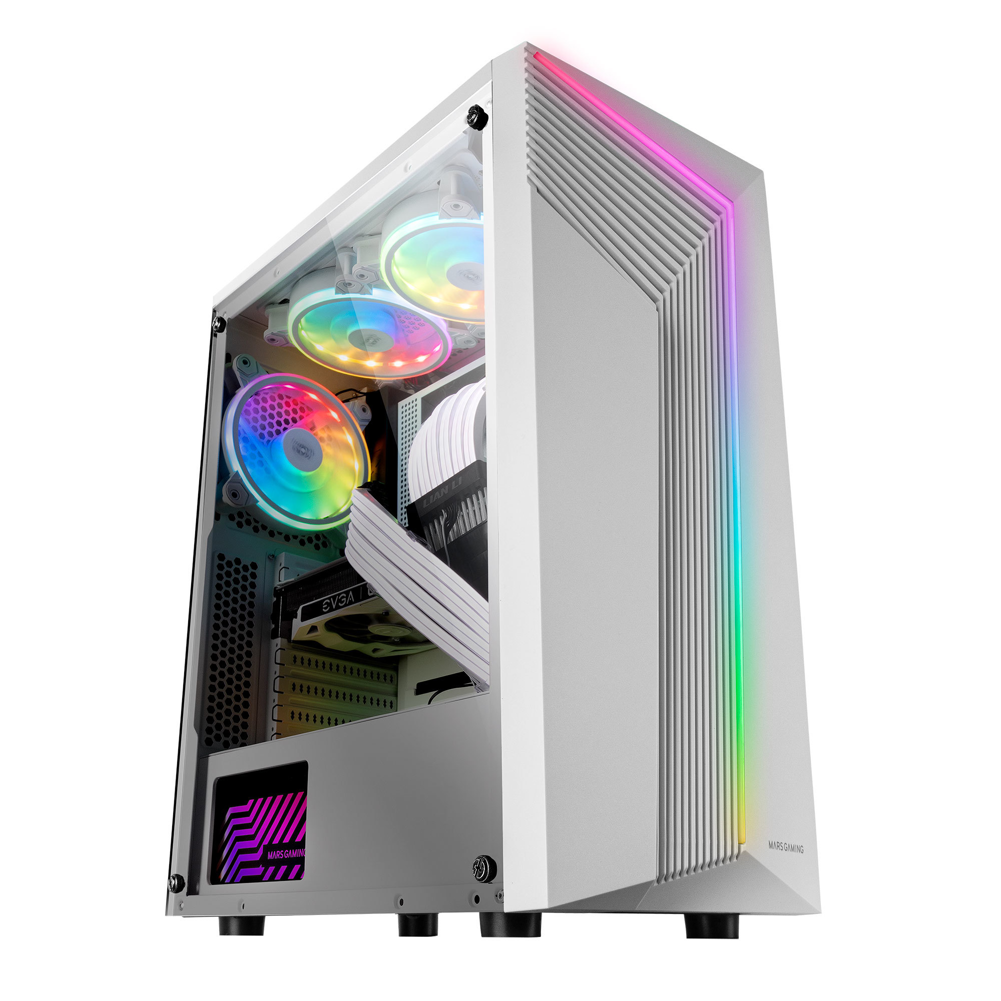 Carcasa PC - MCX2W MARS GAMING, Blanco