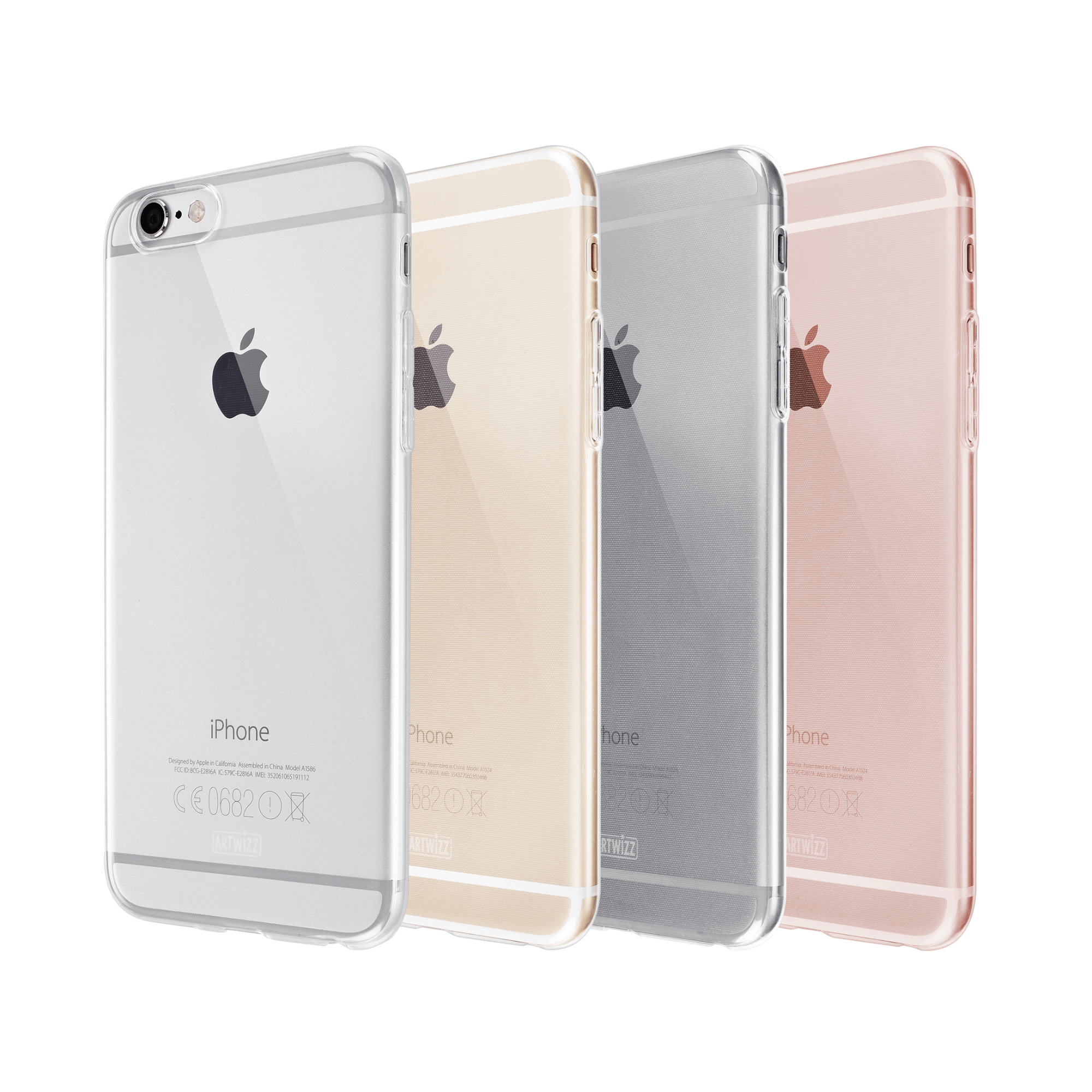 NoCase, Plus, Transparent Apple, 6(s) ARTWIZZ iPhone Backcover,