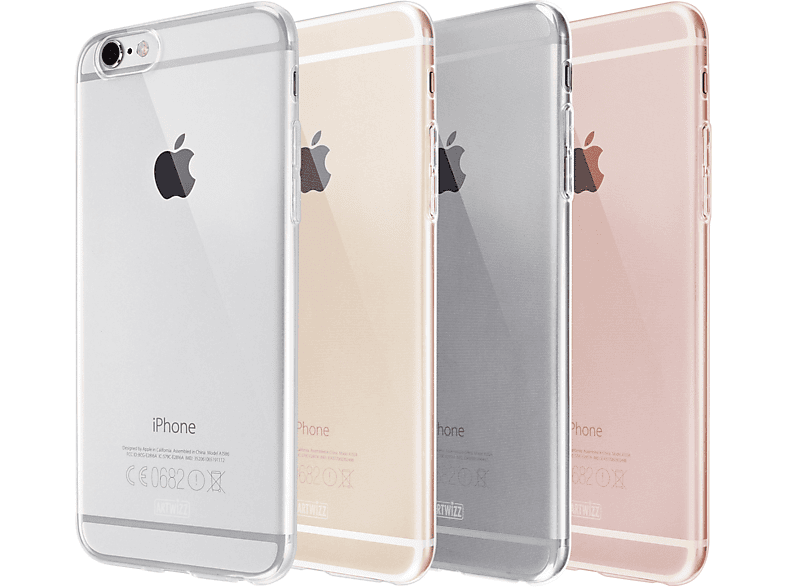 6(s) iPhone NoCase, ARTWIZZ Backcover, Transparent Apple, Plus,