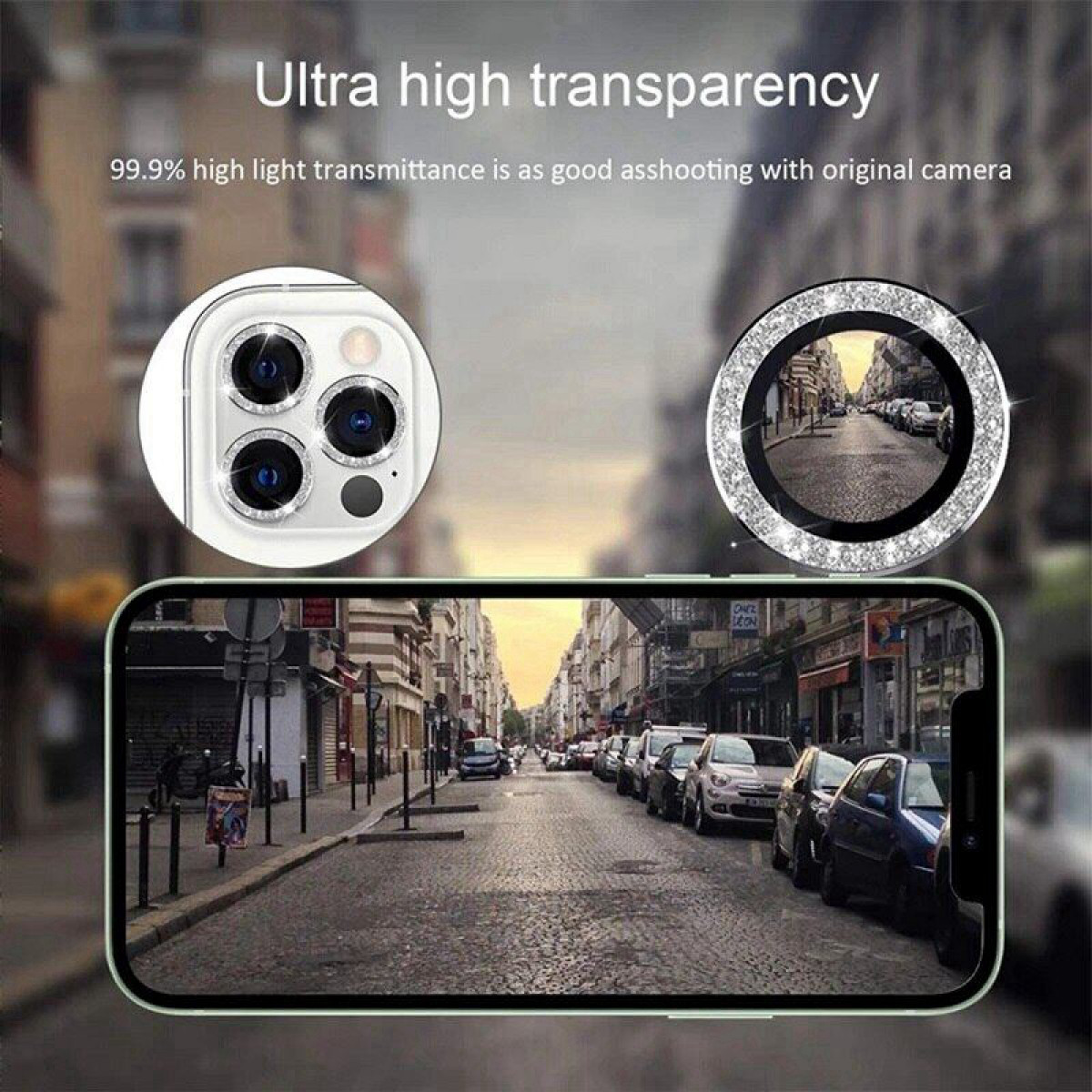 INF Kameraschutz Apple Max) Pro iPhone 13 Pro/13 Linsenschutz(für 3er-Pack