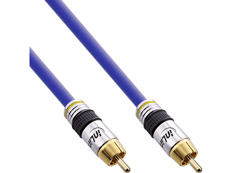 INLINE InLine® Cinch Kabel VIDEO & digital AUDIO, PREMIUM, vergoldete 1x / /, Cinch Audio / Video, 15 m