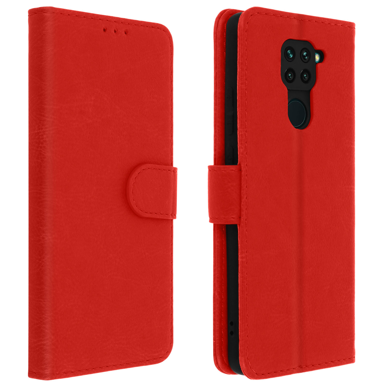 AVIZAR Chesterfield Redmi Series, Xiaomi, Note Bookcover, Rot 9