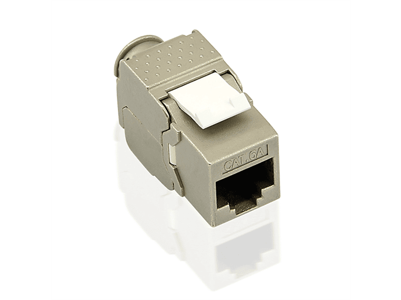 Keystone RJ-45, (Class VALUE Jack Keystone, RJ45 SLIM werkzeuglos, geschirmt, Kat.6A EA)