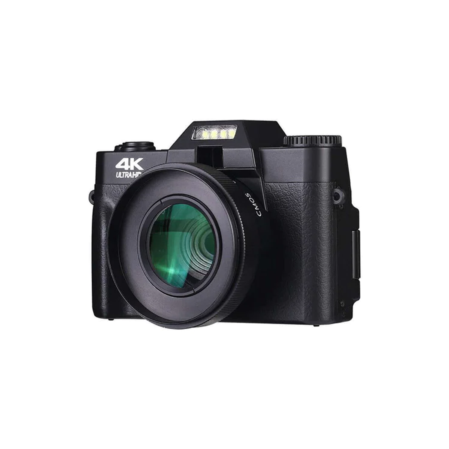 mit opt. 64GB 48MP schwarz, Digitalkamera Speicherkarte Autofokus-Kamera Kompaktkamera SYNTEK 16x Zoom- Digitalkamera 4K