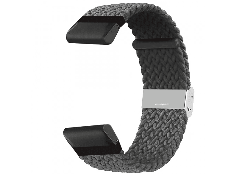 CASEONLINE Geflochten, Ersatzarmband, Garmin, Garmin Approach S62, Skygrey