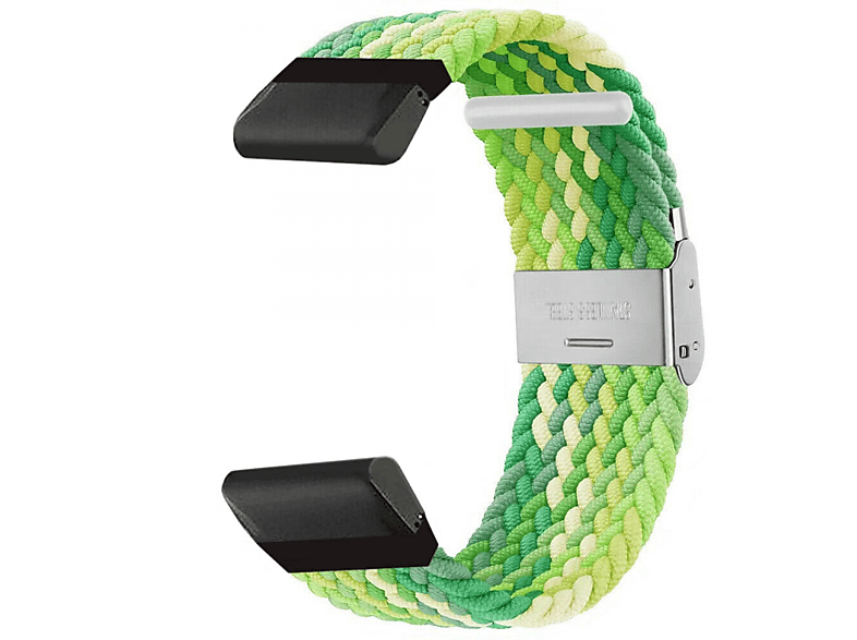 CASEONLINE Geflochten, Ersatzarmband, Garmin, MARQ Adventurer (Gen2), Gradient green