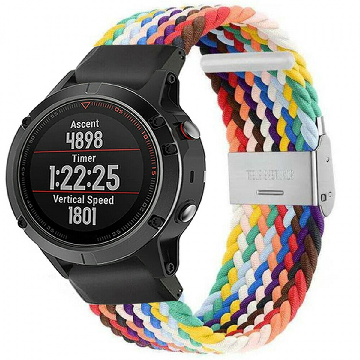 CASEONLINE Weave, Ersatzarmband, Garmin, Garmin Fenix 5, Pride