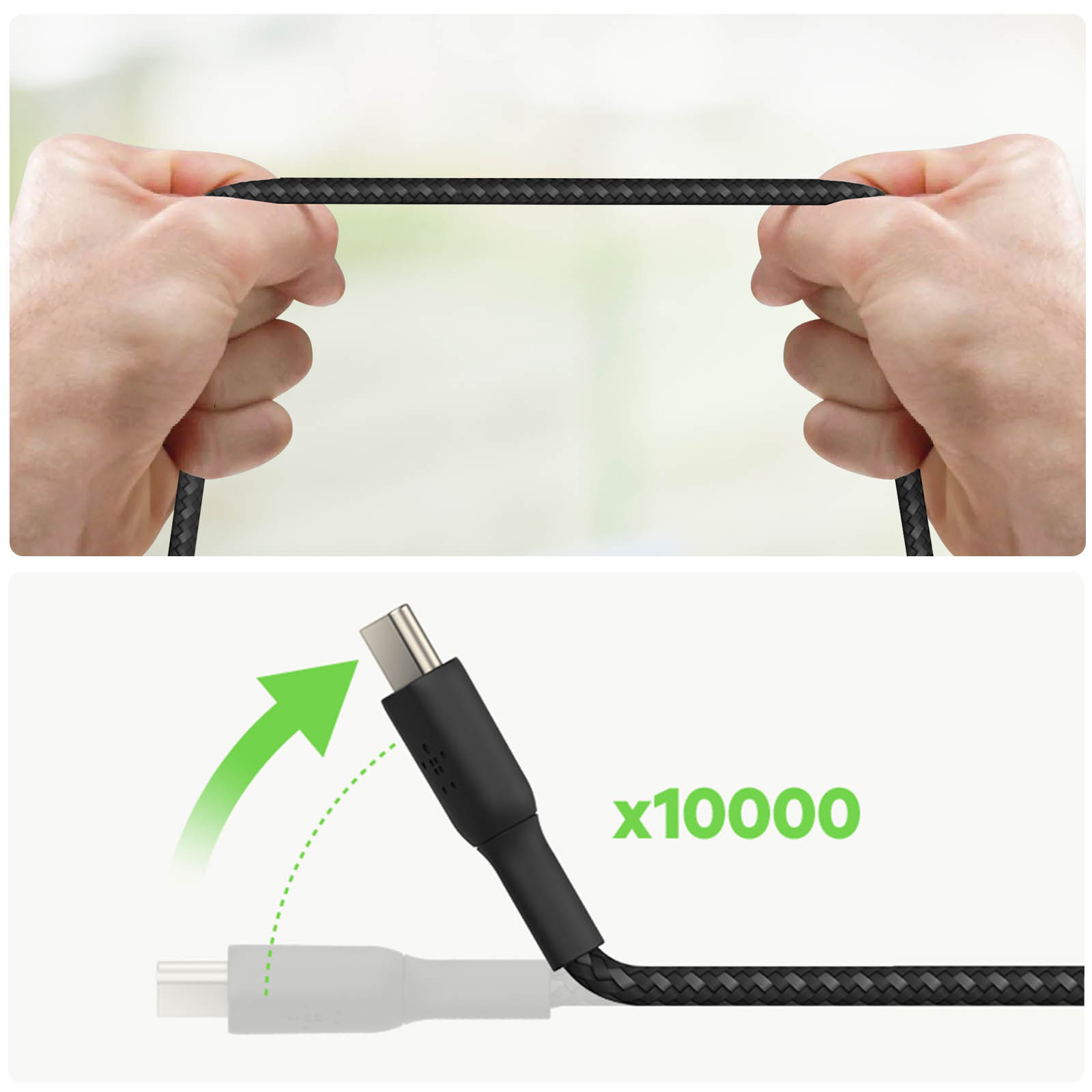 USB-C USB-C BELKIN Nylonkabel USB-Kabel / 1m