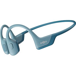 Auriculares deportivos - SHOKZ OpenRun Pro, Control remoto, Bluetooth, Blue