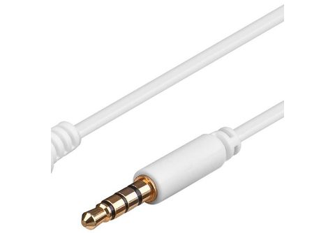 GOOBAY Kopfhörer- und Audio Verlängerungskabel AUX, 4-pol. 3,5 mm slim, CU,  Audio kabel