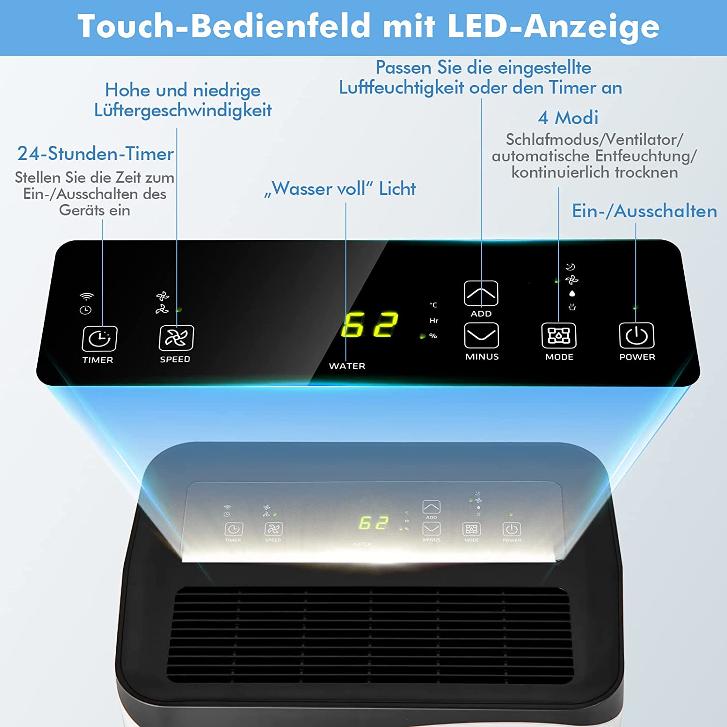 Nahaufnahme eines schwarz-weißen Geräts mit Knöpfen. Es zeigt eine digitale Anzeige.